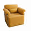 Fauteuil demi-tonneau rembourré et pivotant-41376924