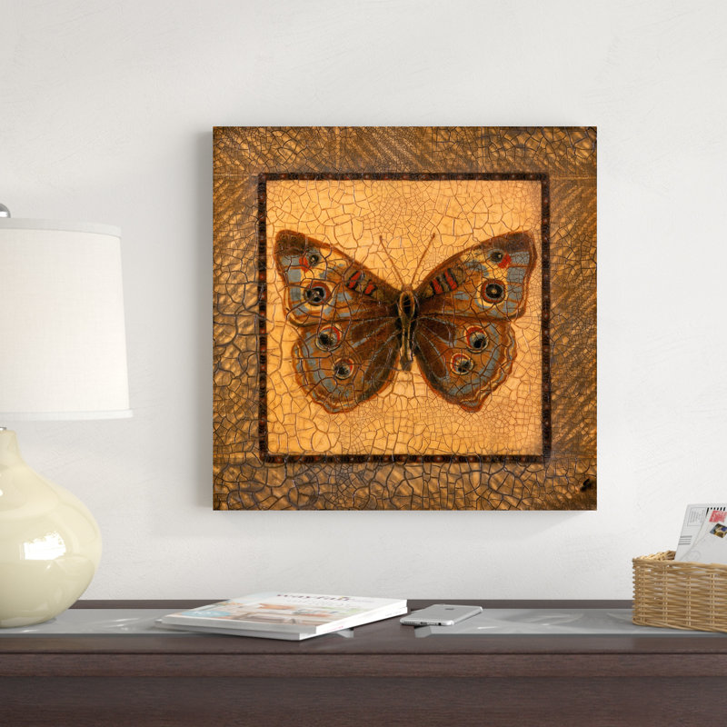 Papillon craquelé - Buckeye, H 20 po x l 20 po x P 1,25 po