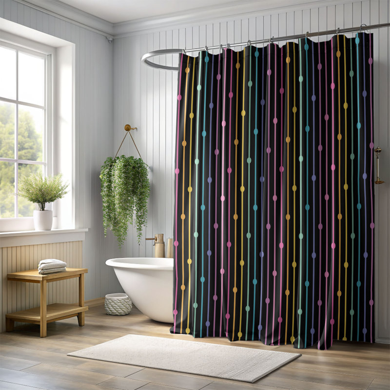 Rideau de douche Premium, H 74 po x l 71 po