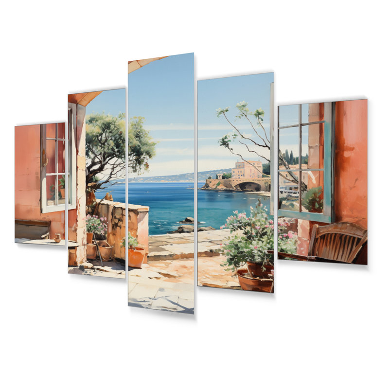 Ensemble de 5 décorations murales La Dolce Creativita Beachside I