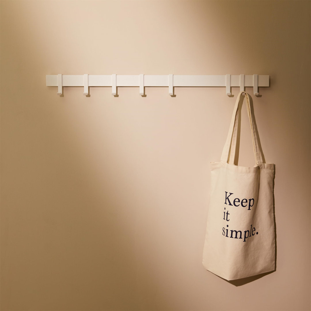 Coat Hooks Wall Mounted | Metal Clothes Rail | Coat Rack | Coat Hook For Wall | Modern Coat Hanger With Slidable