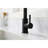 Matte Black Pull Out Spray Kitchen Faucet, Stainless Steel Construction, 360 Rotatable Nozzle For Smooth Water Flow Faucet With Spray, Quality, Rotating Nozzle, Single Handle Efficient Supply And