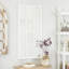 Miroir mural en bois blanc