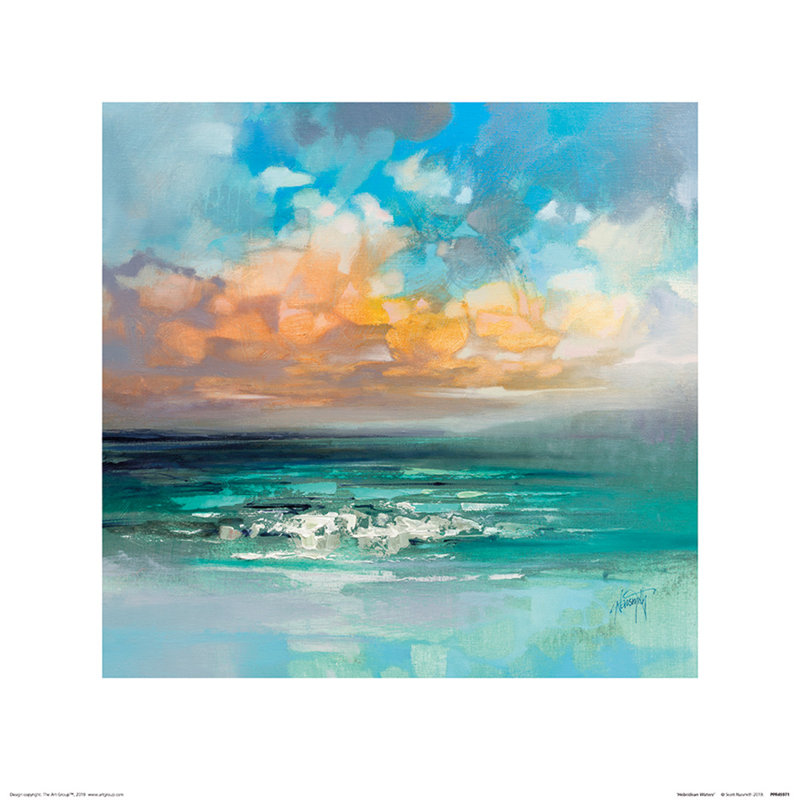 Hebridean Waters by Scott Naismith - No Frame Painting, 40 cm H x 40 cm W