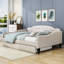 Lit de jour double Muskota avec lit gigogne simple