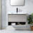 30" Modern Fias Oakwall Mounted Single Bathroom Vanity Set