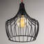Modern Black Chandelier, 27 in Diameter x 49.6 in Height | Metal Body, E27 Socket (Max 40W) | Industrial & Scandinavian Design, Perfect for Home Decor, Dining Room, or Living Space, Durable & Stylish Lighting-226277452