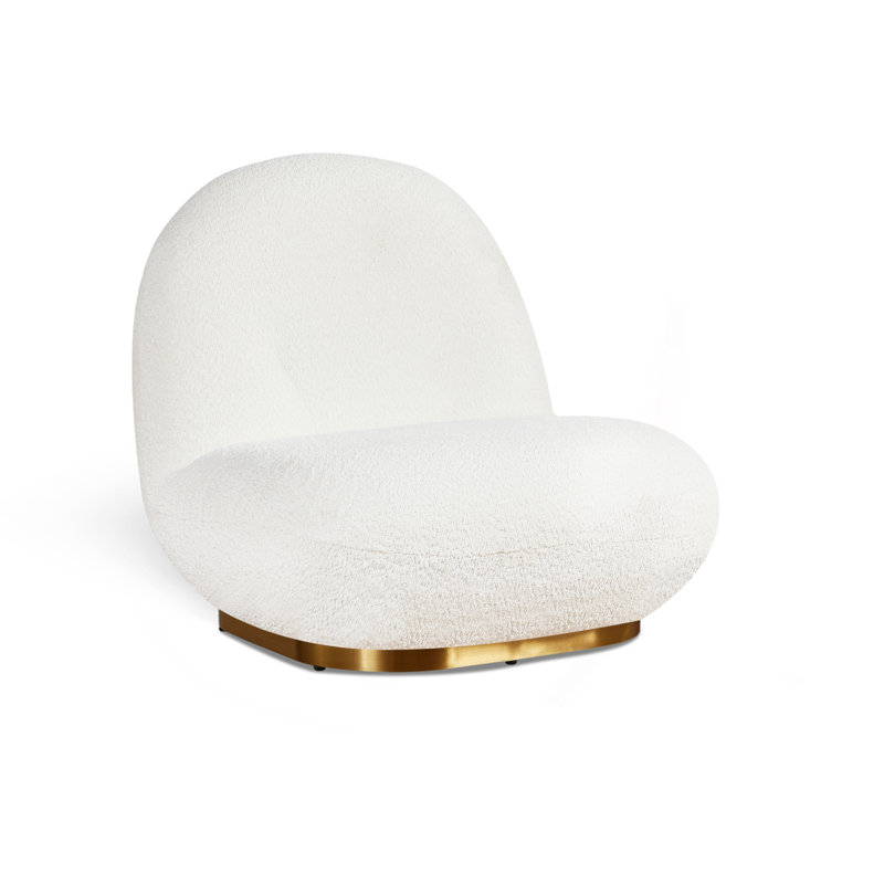 Méridienne Leif White Plush Glam