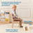 ECR4Kids Wooden Hideaway Chair, Childrens Furniture, Dark Walnut/Antique White, 2-Pack-108896549