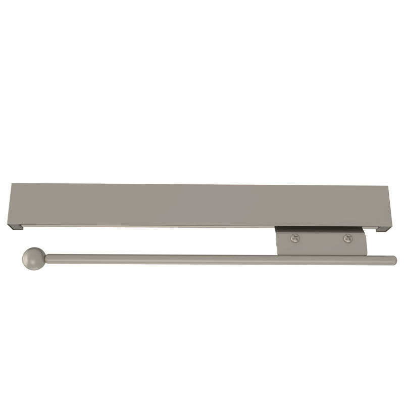 Tige de valet coulissante de luxe pour systèmes de garde-robe personnalisés, 	Nickel satiné