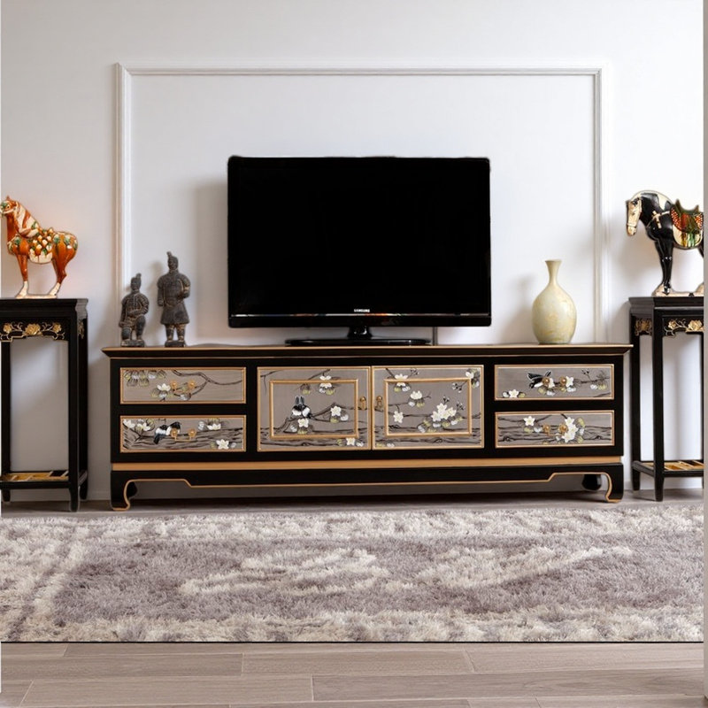 Meuble télé moderne et luxueux, Argent / taupe