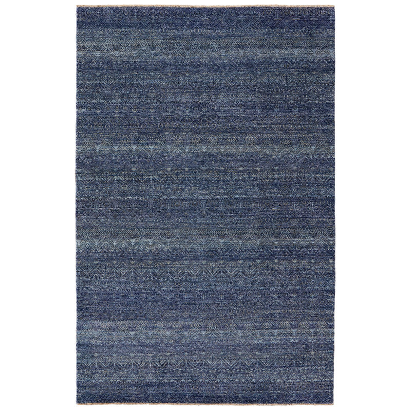 Tapis ikat bleu Posey, Rectangle 5'6" x 8'6"