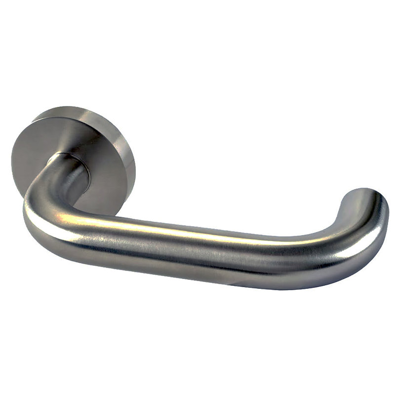 Privacy Door Lever Set, Passage (Hall & Closet), 2.75", Satin Black