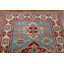 Tapis oriental Kazak à motif géométrique bleu clair 4 x 6