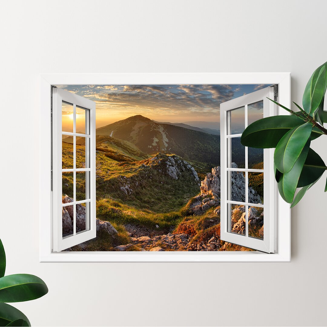 Leinwandbild Bergblick vom Peak Chleb Fenster