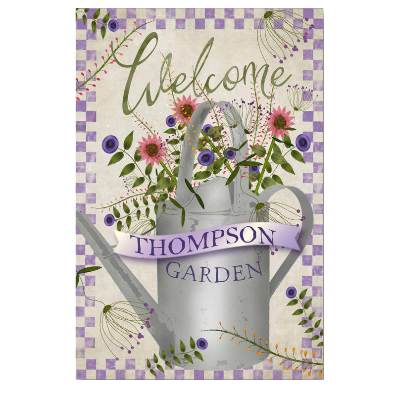 Décalcomanie murale personnalisée jardin welcome, Oui