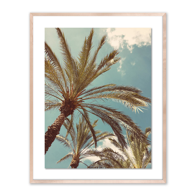Palm II Print by Vitaliy Paykov, 40" H x 32" W x 2.5" D, Natural