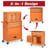 8-Drawer Tool Chest with Wheels，2-In-1 Detachable Metal Toolbox Storage Cabinet Organizer（Blue）-387632463