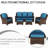 Outdoor Sectional Patio Furniture - 3 Couch, 2 Chairs, Ottomans For Garden Metal Frame, Weather Cushion Materials Stable Construction, Water Repellent Fabrics-1022045936