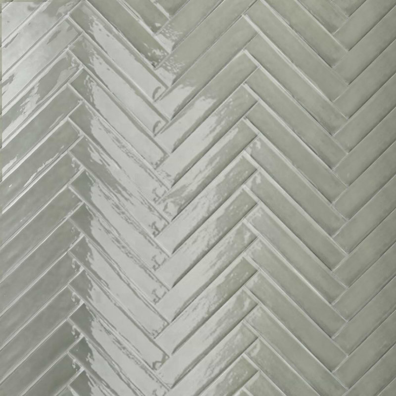 Paint 3x16 Glossy Porcelain Tile, Verde Green