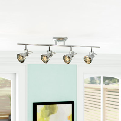 Fedler 29'' 4 -Light Fixed Track Track Kit with Dimmable and Adjustable Head