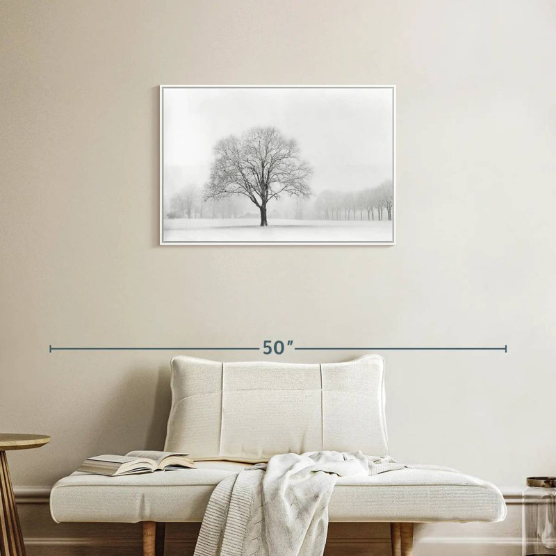 Debout seul, Cadre flottant blanc, 31 po x 21 po