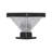 Luxor Black 4x4 and 5x5 Solar LED Deck Post Cap Light with Warm White and Hi/Lo Mode for Backyard and Wood Fence(2-Pack)-97681075