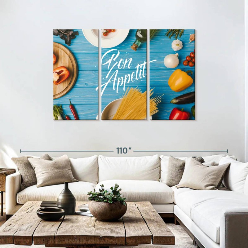 Tergel Bon Appetit Ingredients, 48" H x 74" W