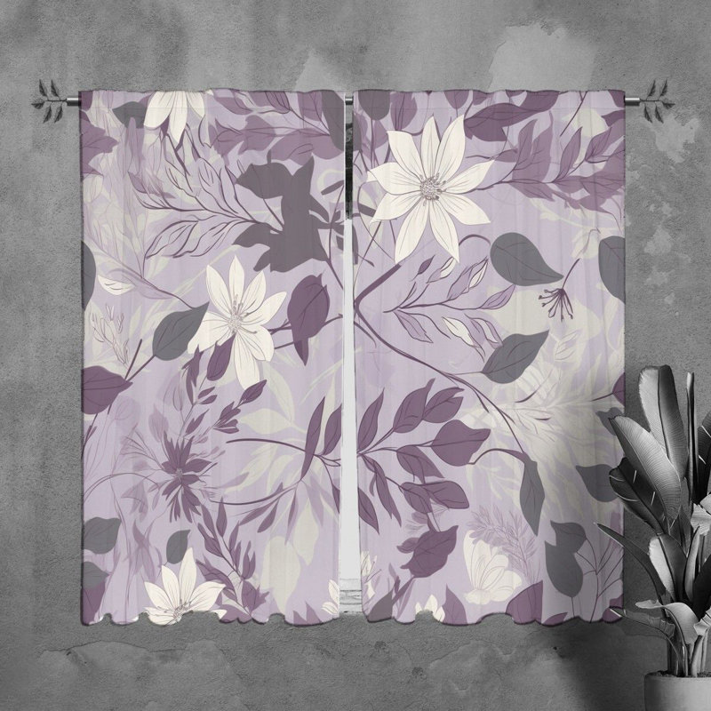Paire de rideaux obscurcissant en polyester Leshaun, L 40 po x L 82 po