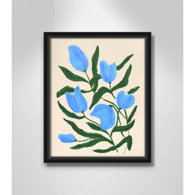 Blue Tulips Print by Camilla Bergqvist