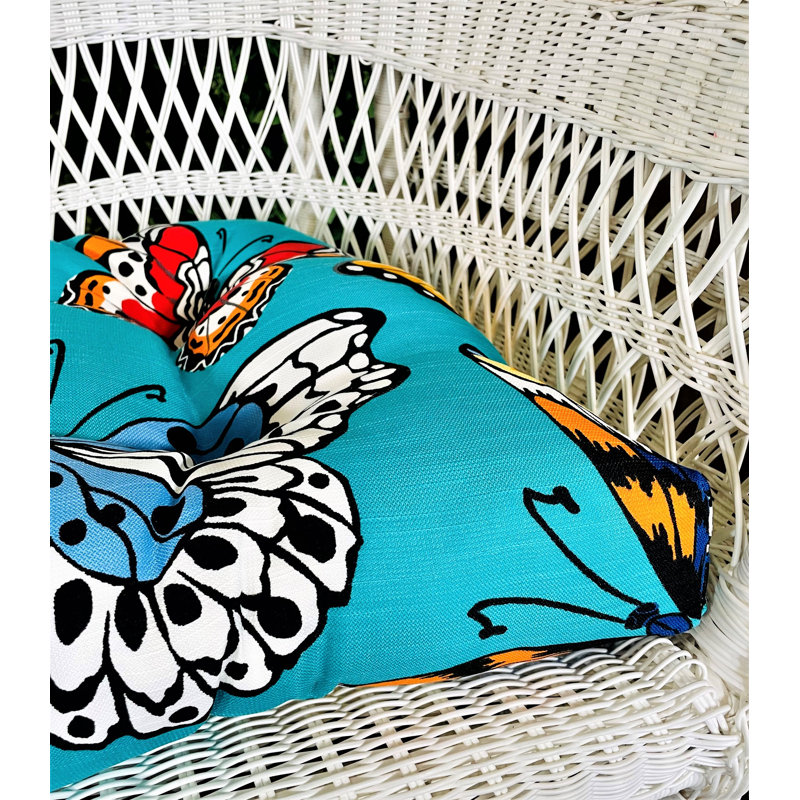 Ensemble de coussins de causeuse d'extérieur 3 pièces Butterfly Garden