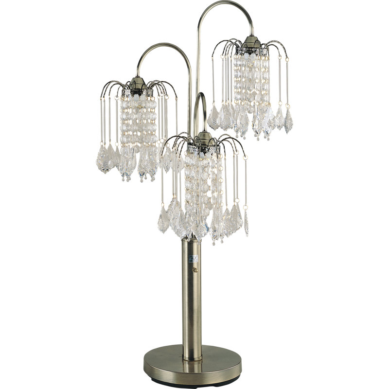 Haden Metal Arched Lamp, Antique Brass