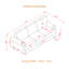Causeuse et canapé 2 + 3 places Modern Classic avec garniture cloutée, structure en bois massif et housses de coussin amovibles.