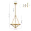 Luminaire suspendu géométrique à 3 lumières Artisan-1268917997