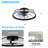 Kyell 20" Low Profile Bladeless Black Ceiling Fan with LED Lights and Remote Control