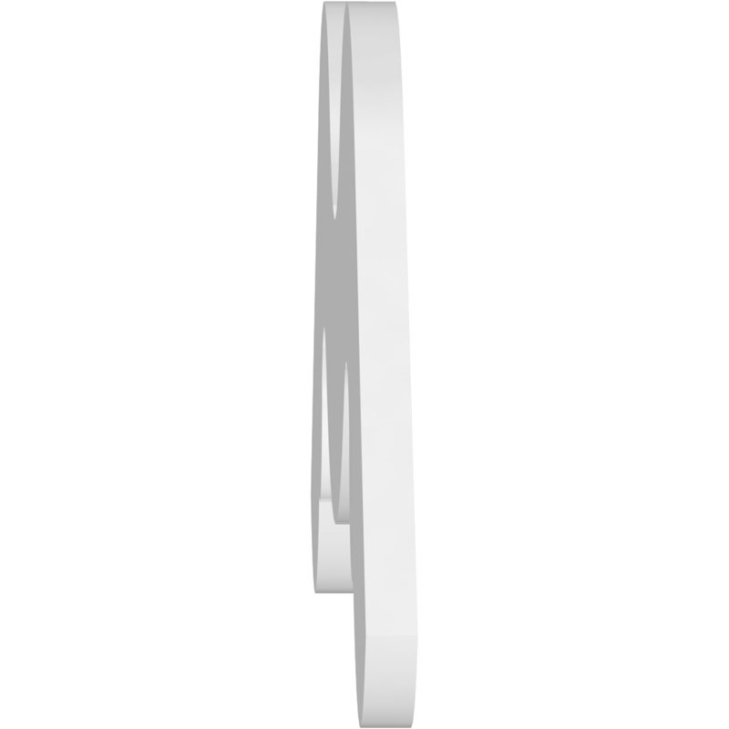 Pignon en PVC de qualité architecturale Midway, H 30 po x l 60 po x P 1 po, 11 / 12