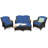Aighan 6 - Person Patio Conversation Set with Cushions-1662683675