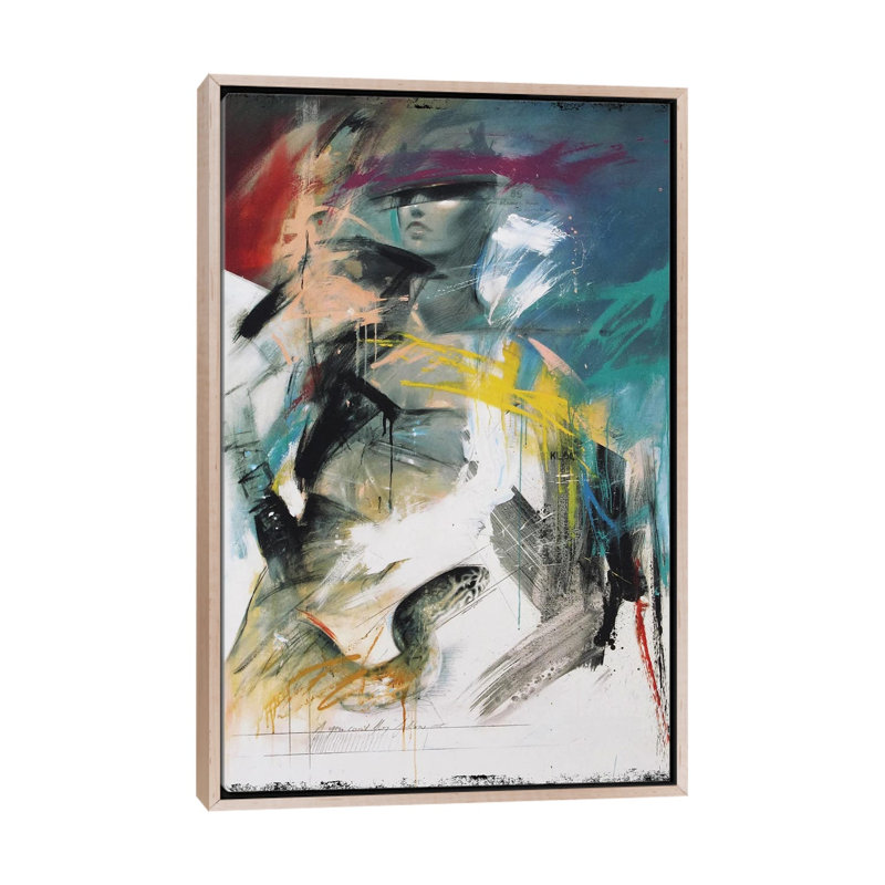 Lady Snake - reproduction d'art murale - toile encadrée, 48" x 32", Framed Canvas, Beige