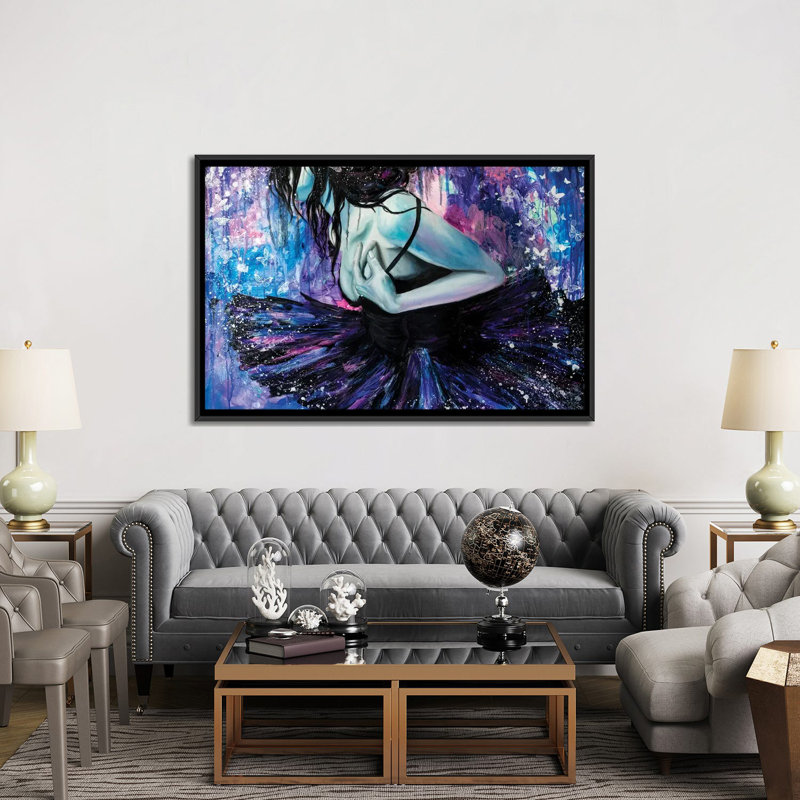 « échéances », impression sur toile, H 40 po x l 60 po x P 1,5 po, Toile avec cadre noir