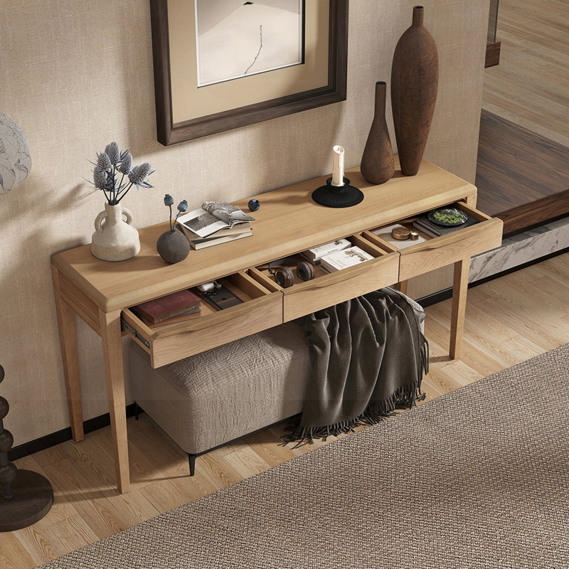 Console avec 3 tiroirs 59,84 po Chiswick, Naturel