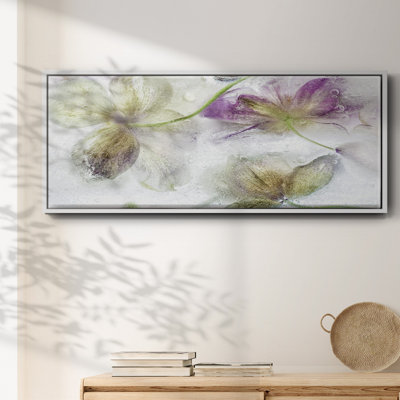 Frozen Floral IV- Framed Canvas