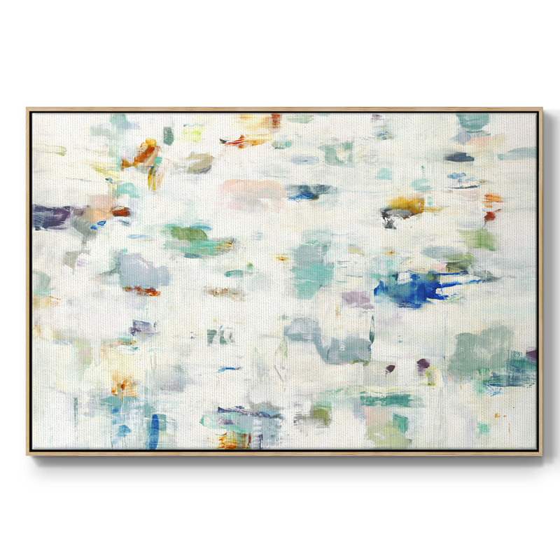 Couleur, H 25 po x l 37 po x P 2 po, Toile naturelle avec cadre flottant
