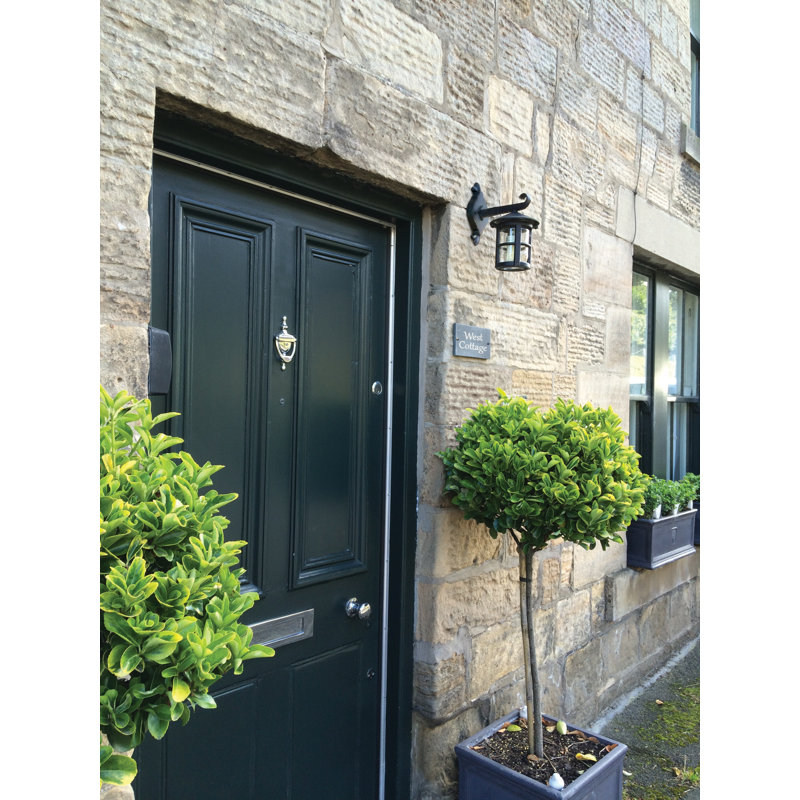 Flor Matte Black 34.5cm H Outdoor Wall Lantern, 29.4cm H x 15cm W x 22.1 D