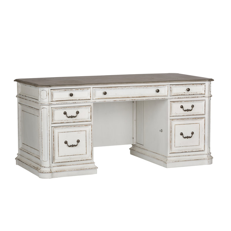 Bureau de direction Colchester avec plateau à clavier rabattable