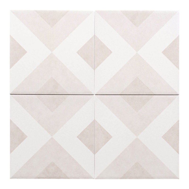 Occitan 6-in. Spanish/Moroccan Matte Porcelain Wall & Floor Tile, Beige