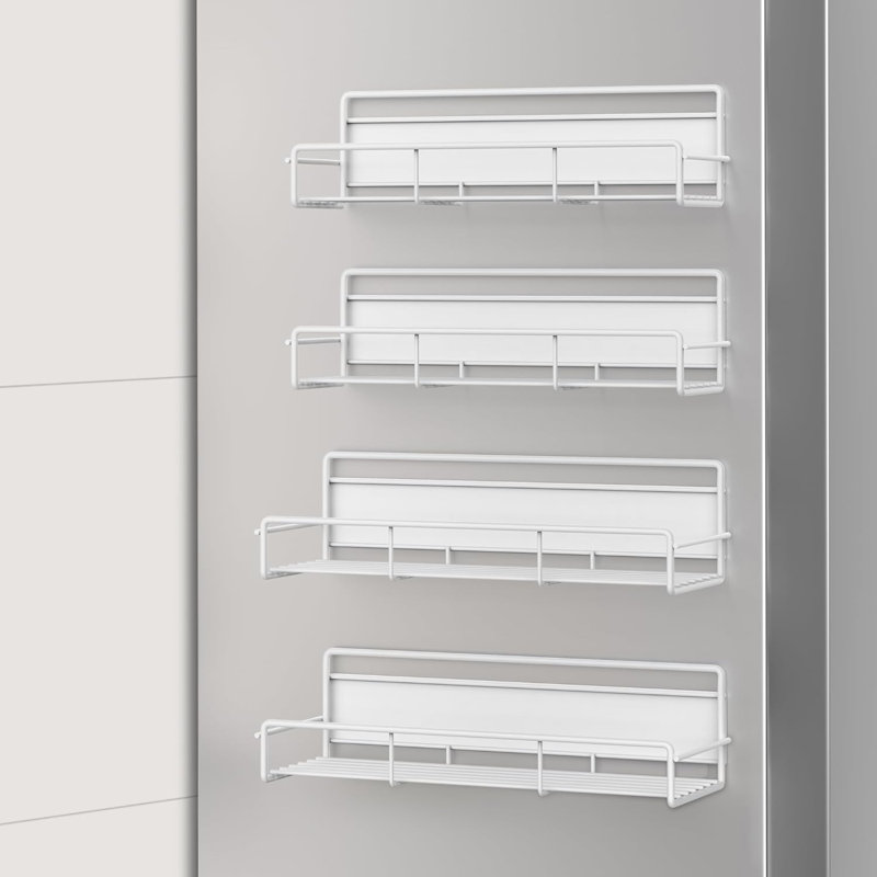 Suction Spice Rack, White