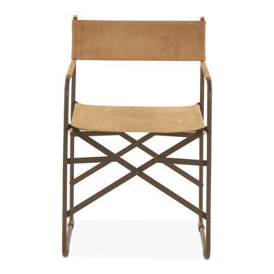 Lund 19" Director's Chair In Black Leather