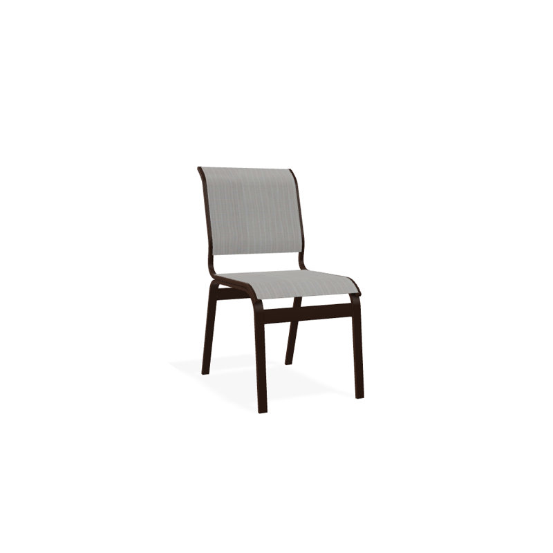 Chaise d'appoint de salle à manger Hiraku, Kona texturé, Amalfi