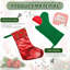 Ensemble de 2 bas de Noël réversibles à paillettes classiques réversibles 18 pouces pour la décoration intérieure