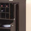 Armoire à vin Cocoa rouge avec deux portes Porte-bouteilles de vin amovible